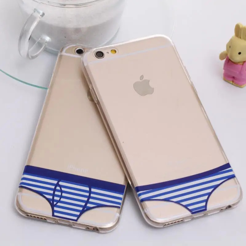 TPU Flag briefs Case for iphone 6 4.7&quot sexy Leopard Super man Soft silicone Phone cases Cover |