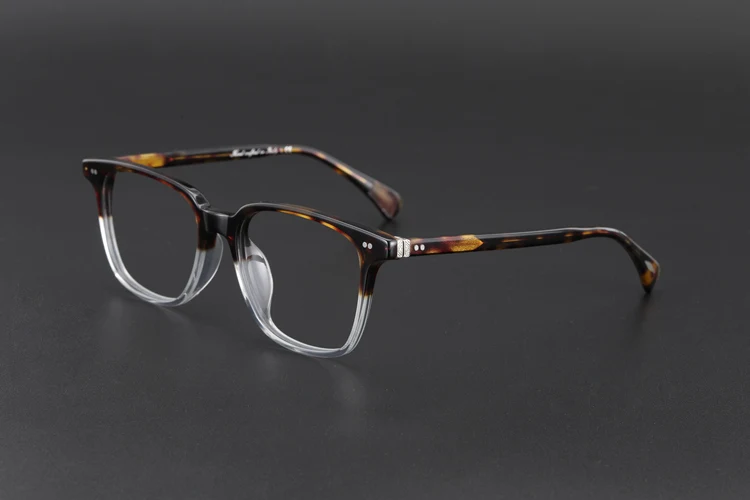 Multicolor Frame Ретро квадратная оправа для очков для мужчин, модные очки, очки по рецепту, оптическая оправа для очков, винтажные очки с полной оправой - Цвет оправы: Multicolor Frame
