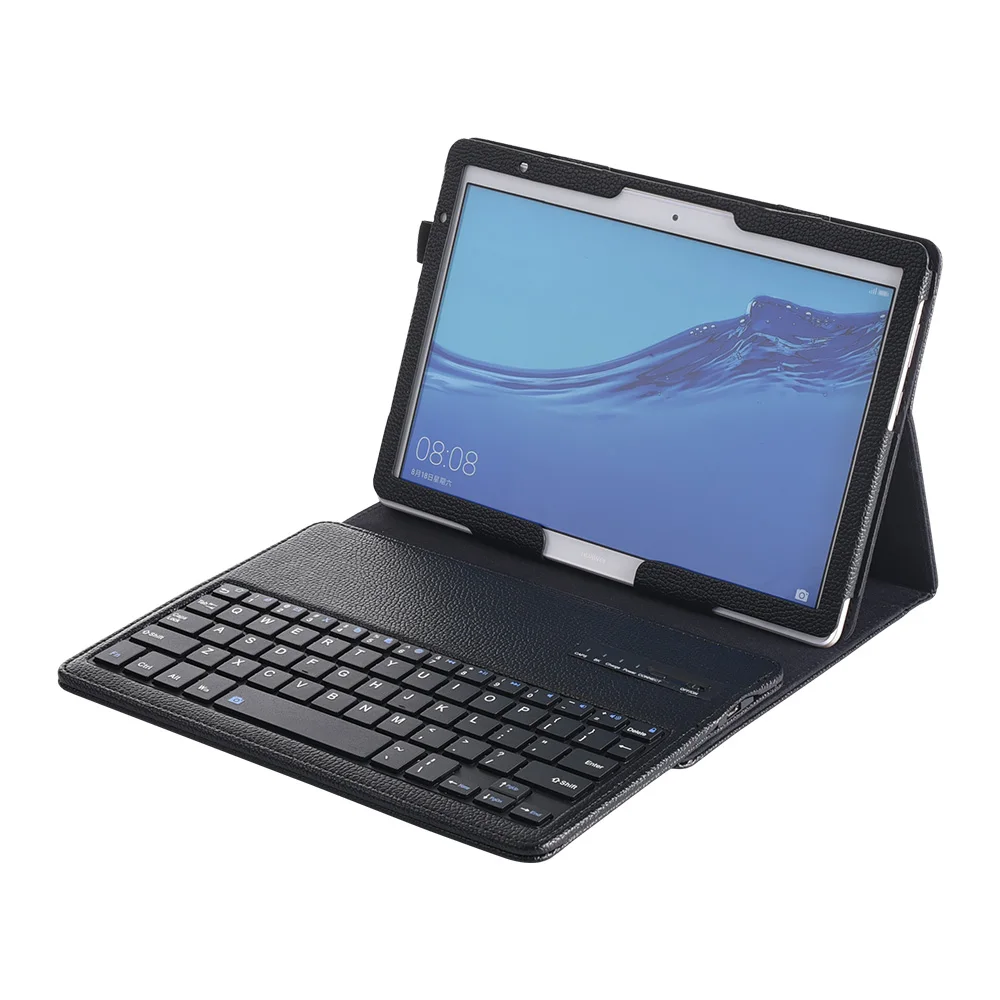 Беспроводной Bluetooth клавиатура Стенд кожаный чехол для huawei MediaPad M5 Lite 10 BAH2-W19/L09/W09 T5 10 AGS2-W09/L09/L03/W19