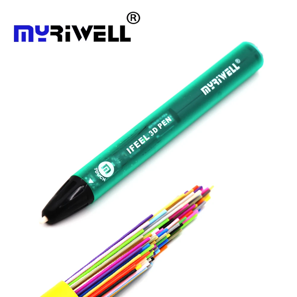 3d ручка Myriwell 6 го поколения с сенсорным датчиком USB зарядка для печати + 25 м PCL нить