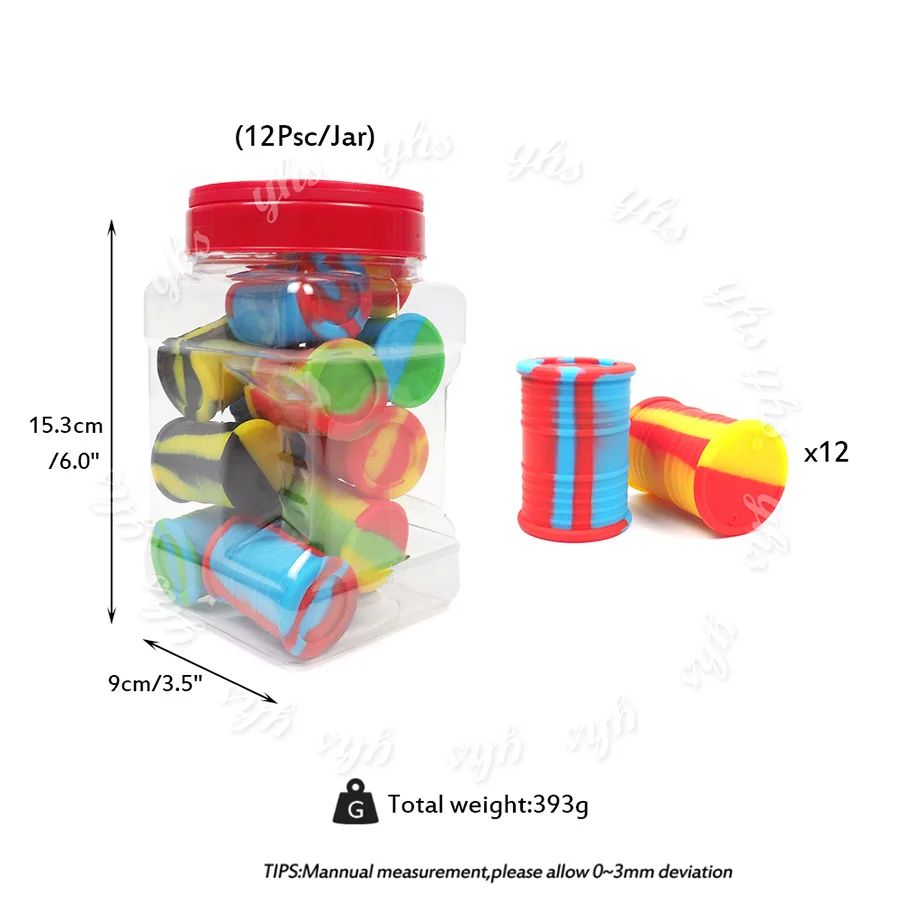 12 шт. мини масло в форме бочонка анти прилипающий силиконовый контейнер бутылки