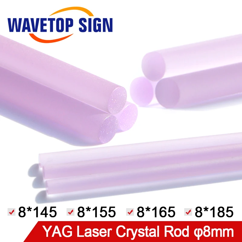 Размер стержня WaveTopSign YAG для лазерной сварки 8*145 8*155 8*165 8*185 мм|rod weld|rod crystalrod l |