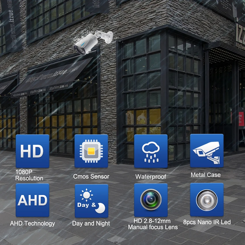 Умная уличная камера видеонаблюдения Smar HD 1080P AHD 2 8 12 мм 4 кратный зум ручной AHDH