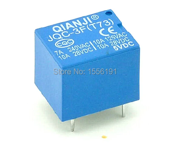 

10PCS 5Pin 5V The relay JQC-3F T73-5V relay New and original