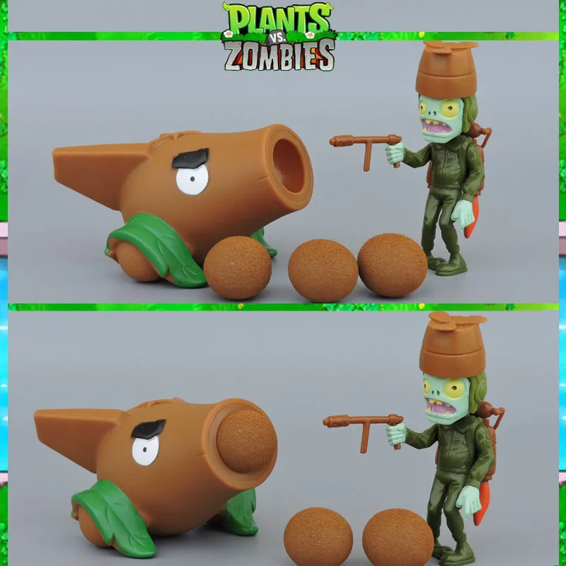 21 стиль PVZ Растения против Зомби Peashooter ПВХ фигурка модель игрушки подарки игрушки для детей Высокое качество в OPP мешок