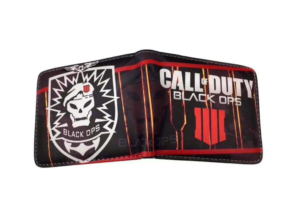 Кошелек с логотипом аниме Call of Duty унисекс цветной кошелек принтом новый короткий