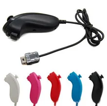 500 шт цвета Nunchunk пульт дистанционного управления для nintendo Wii Nunchuck Видео игровой