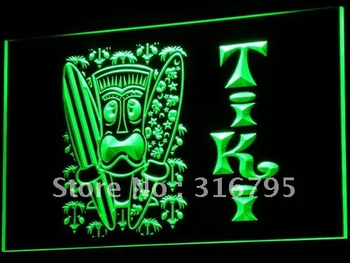 I584 маска для серфинга Tiki украшение дерева светодиодсветильник неоновые световые