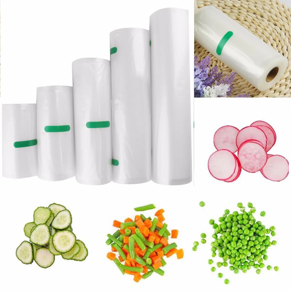 Nosii, 12x500, 15x500, 20x500 см, Упаковочная вакуумная сумка для пищевых продуктов, сумка для хранения, сохраняющая свежесть, безопасная упаковка, кухонный инструмент для овощей фруктов