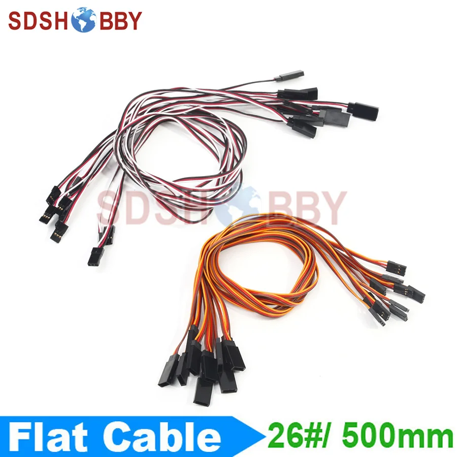 

10pcs* 26#/ 26AWG Servo Extension Flat Cable 500mm
