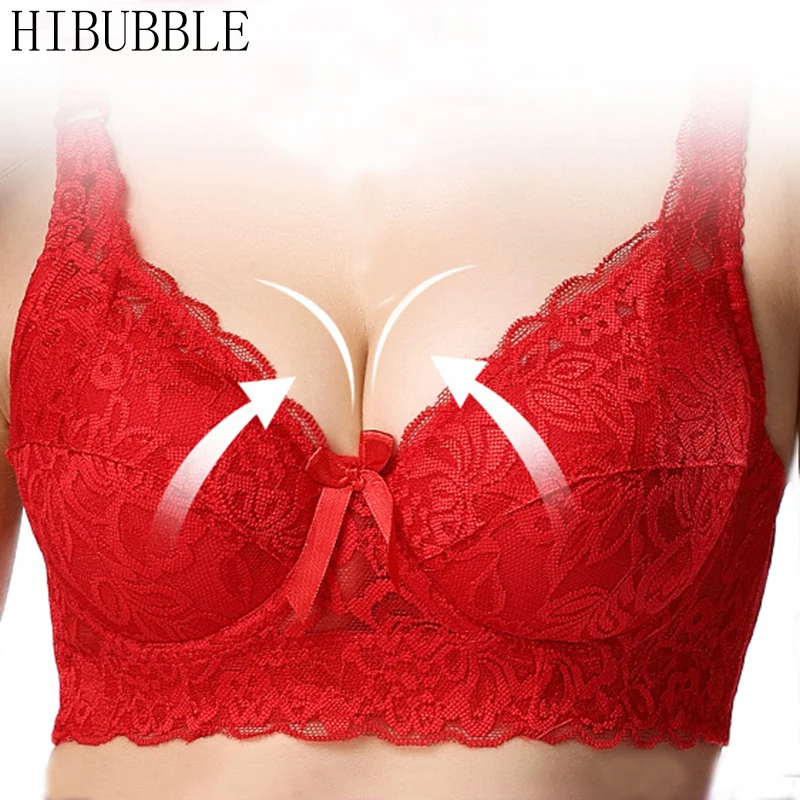 Бюстгальтер женский кружевной HIBUBBLE хлопок S/M/L/XL/XXL/XXXL 4 цвета|thin pad|bra adjustersladies bra |