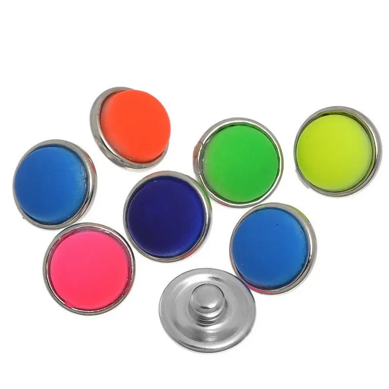 

150Pcs Mixed Patterns Round Metal Glass Charms Mini Snap Buttons 12mm Fit DIY Snap Jewelry Making Bracelets Necklaces Cufflinks