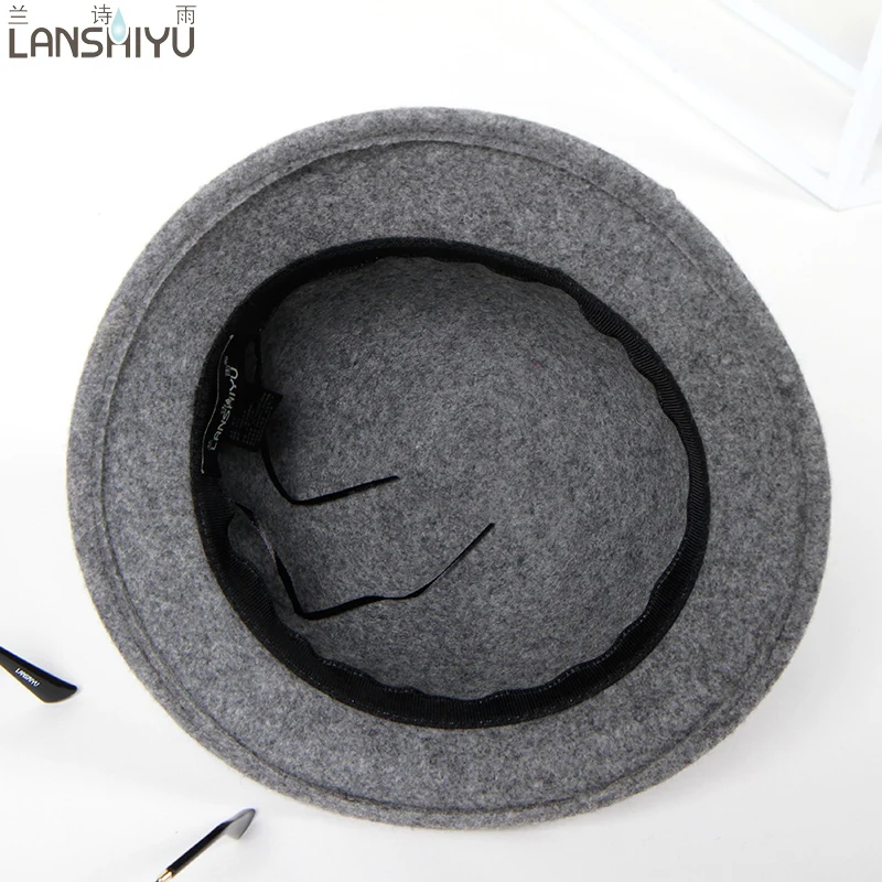 Для женщин fascinators Pillbox шерсть шапка серая зимняя Винтаж Фетр фестиваль свадьбу