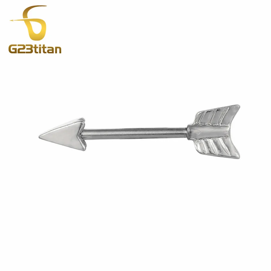 G23titan 2 шт. стрелка соска кольца 316L Круглый Поддон Сталь Earbone для пирсинга, из хирургической стали ниппель piersing, ювелирное изделие для тела