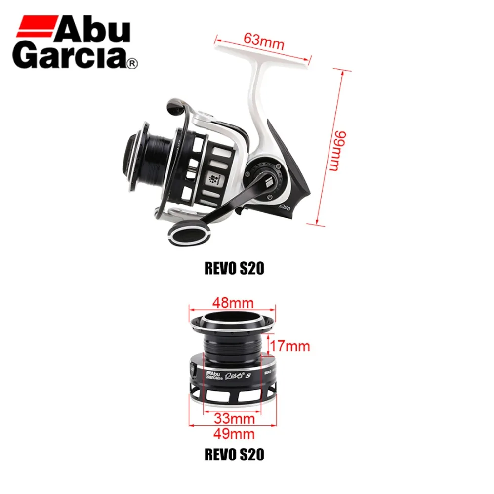 Рыболовная катушка ABU GARCIA бобина для спиннинга 6 2: 1 REVO2 S10 20 30 40 макс. нагрузка 4 5-7 7