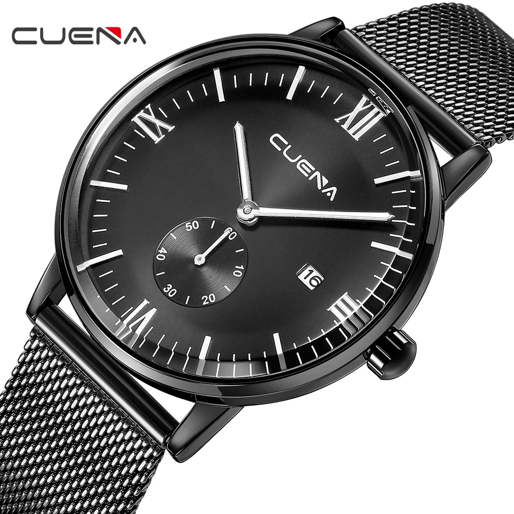 CUENA Relogio Masculino Men Watch Fashion Quartz Clock Watches Business Waterproof Sport Top Brand Male Wrist | Наручные часы