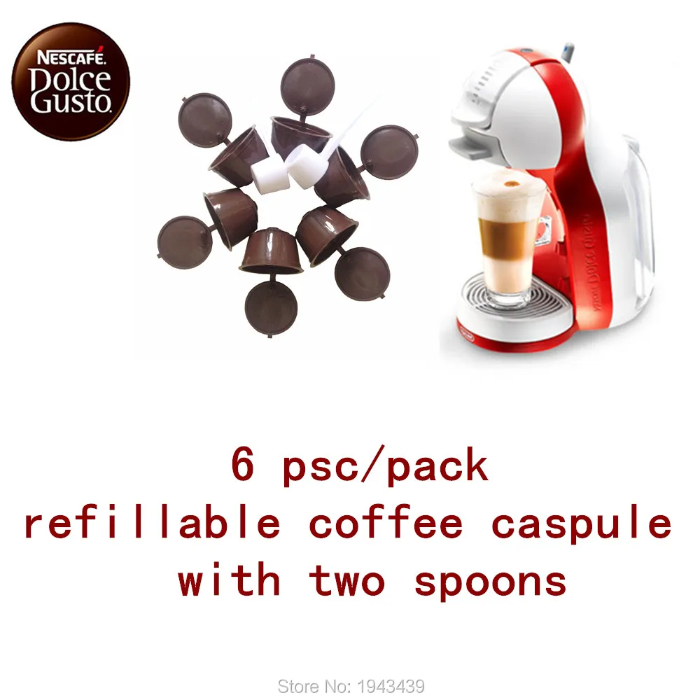 6 чашек/комплект Dolce Gusto Кофе Пластик Capsule use300times многоразового капсула