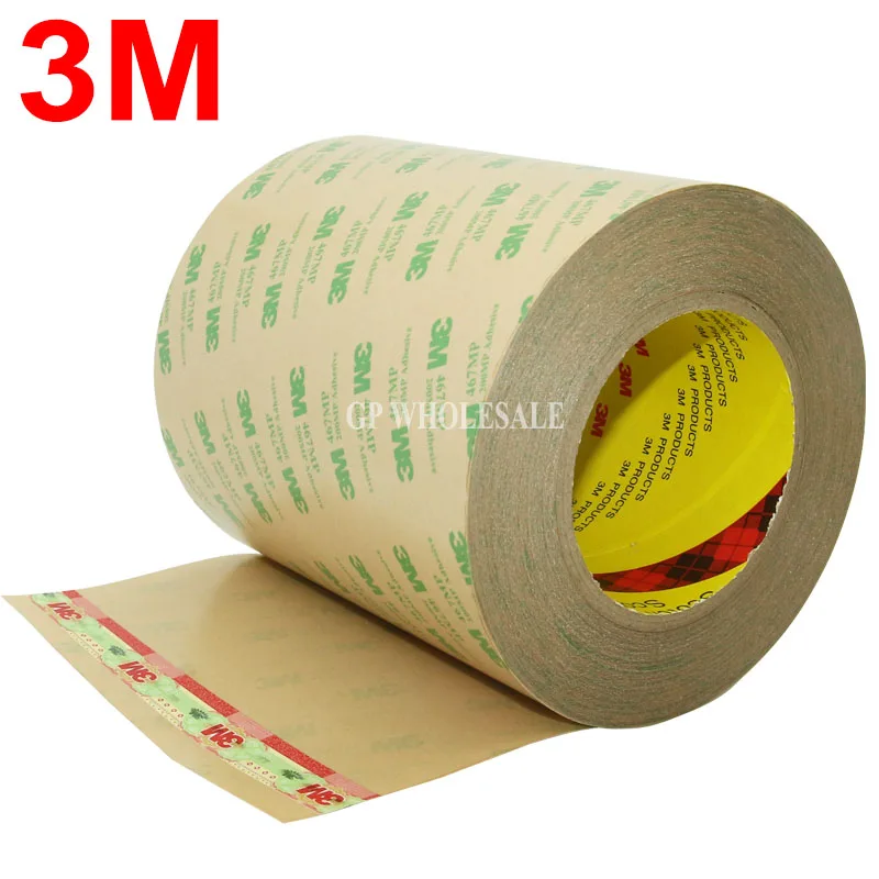 

300mm*55M 3M 467MP 200MP Two Sides Adhesive Tape for Flexible circuits, Polyimide Heaters Laptop Metal Plate Rubber Plastic Bond