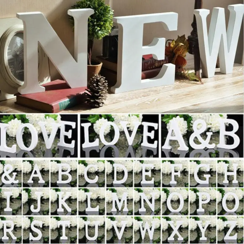 3D деревянные буквы letras decorativas персонализированное Имя Дизайн Искусство ремесло деревянные украшения letras de madera houten буквы