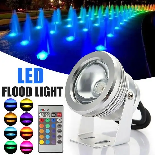 Светодиодный прожектор 10 Вт подводный RGB светодиодный светильник