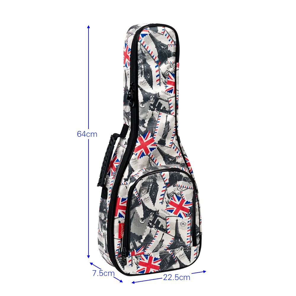 Высокое качество ammoon 23 "Ukelele Укулеле чехол для укелеле рюкзак 10 мм подкладка из