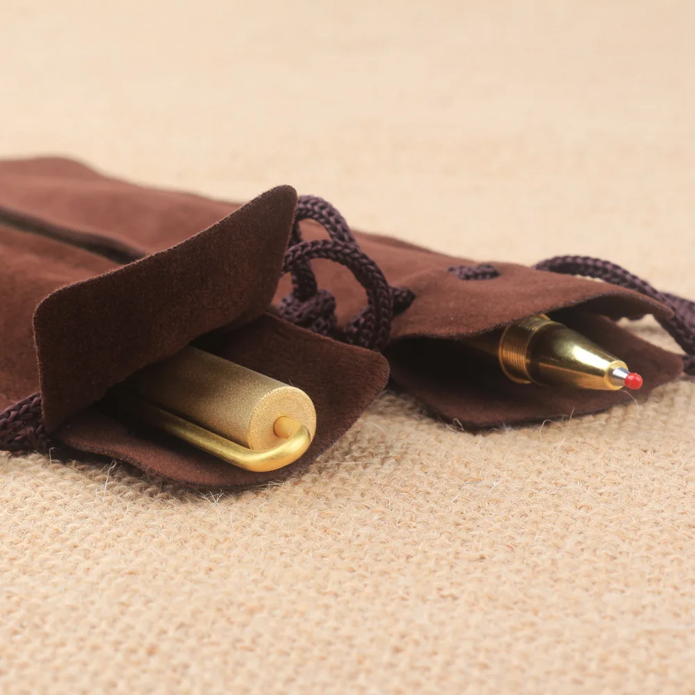 Металлическая латунная ручка 0 5 мм с гелевыми чернилами в стиле ретро|Сувениры