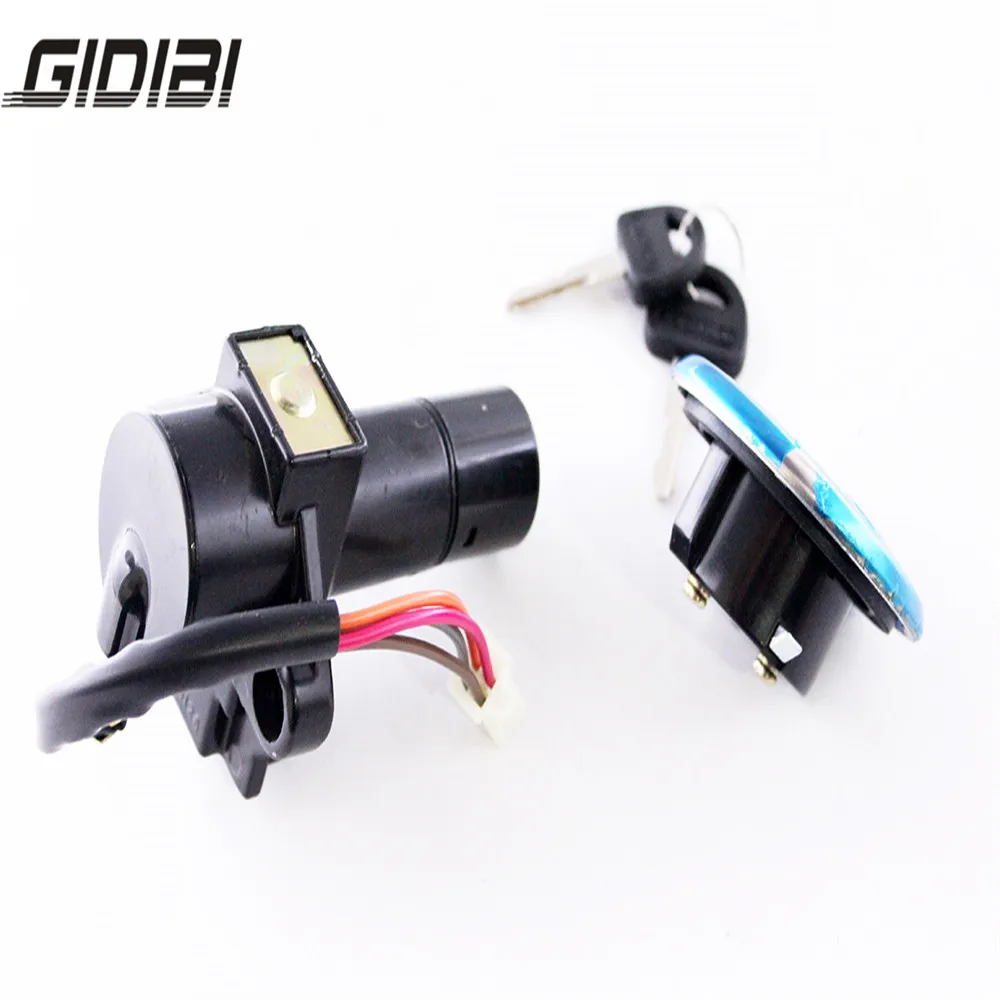 

Motorcycle Aluminum Gas Cap Lock Ignition Lock with 2 Keys For SUZUKI GN250