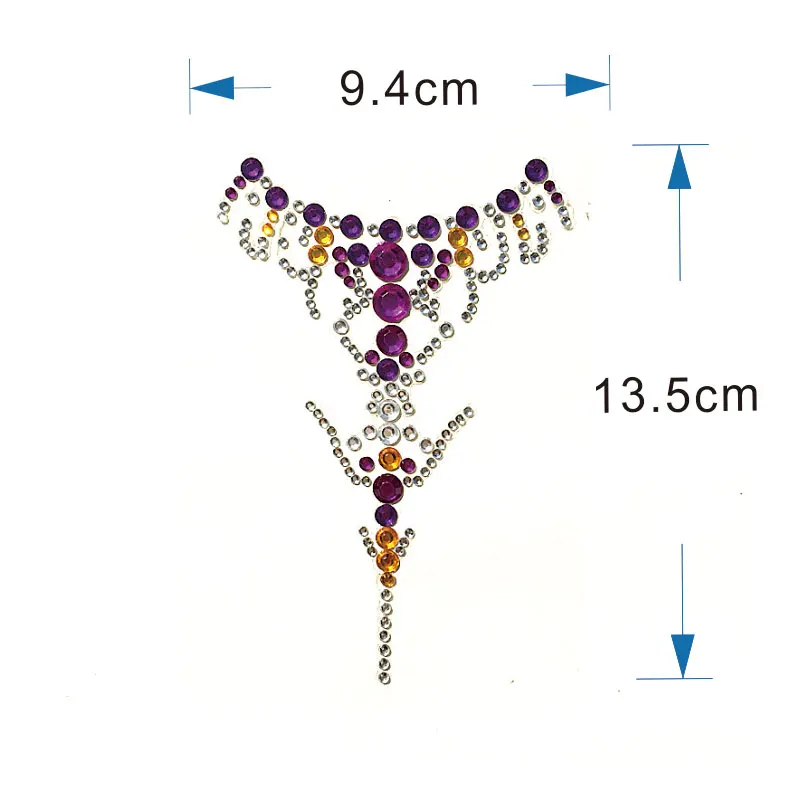 1 шт. блестящая нагрудная клетка фестиваля наклейка чтобы получить летний блеск в