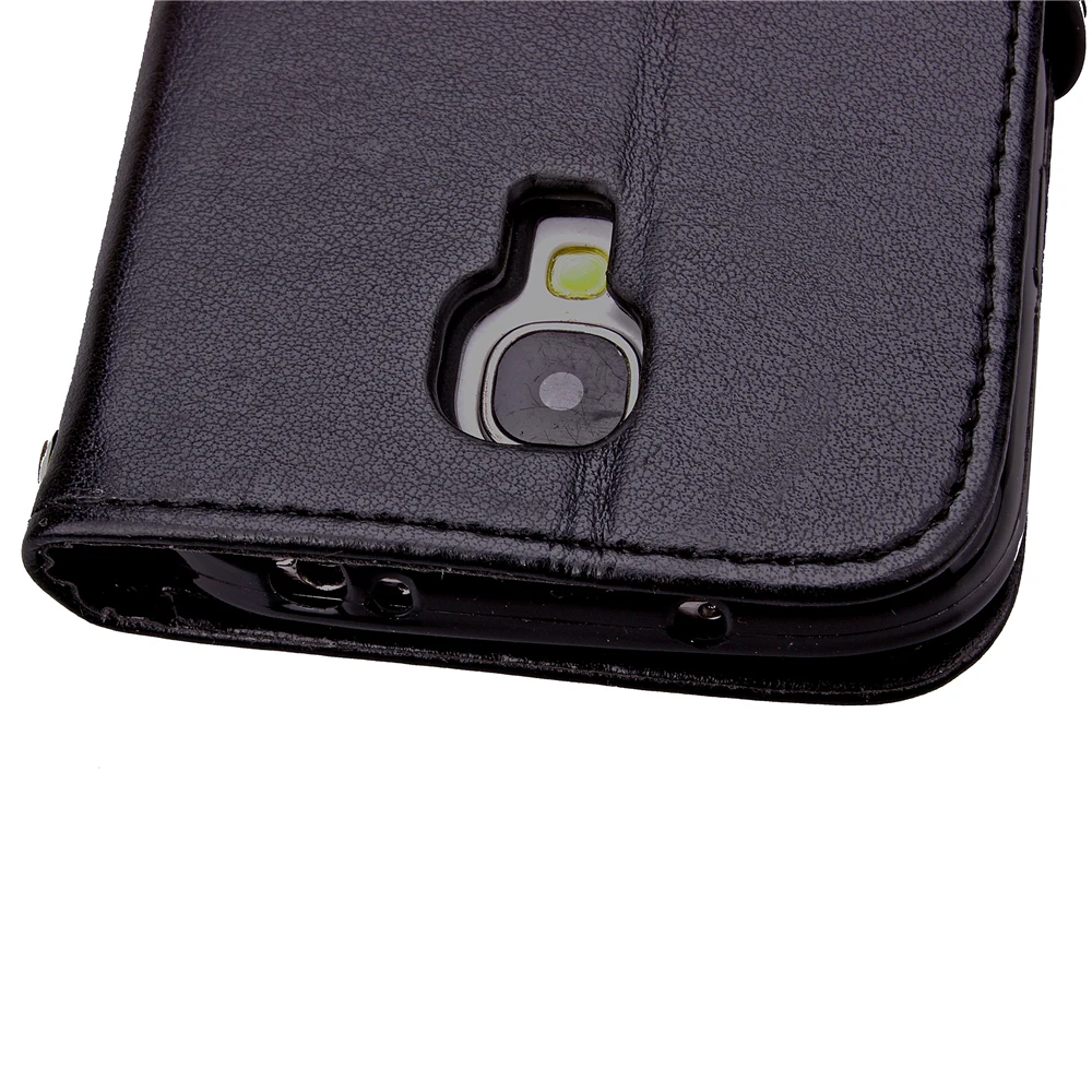 Cover Case For Samsung Galaxy S4 mini i9190 i9192 S IV i9500 i9505 Flip PU Leather TPU Shell Clover Diamond Holster Card Bag | Мобильные