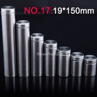 wholesale 500pcs 19150mm stainless steel fasteners advertisement glass standoff hollow screw glass acrylic display screw kf849