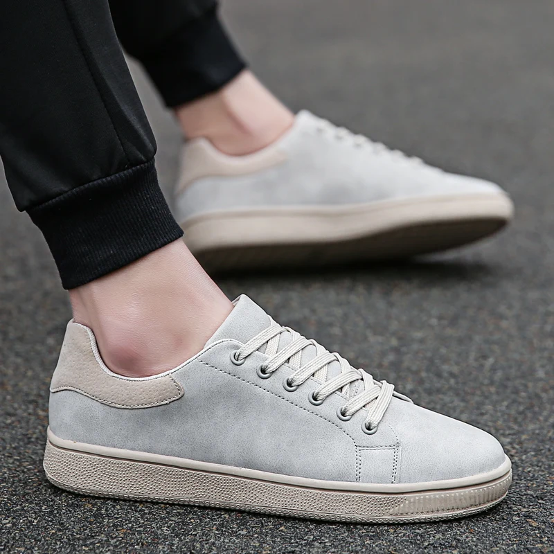 Мужские Повседневная кожаная обувь на шнуровке плоской подошве из мягкой кожи