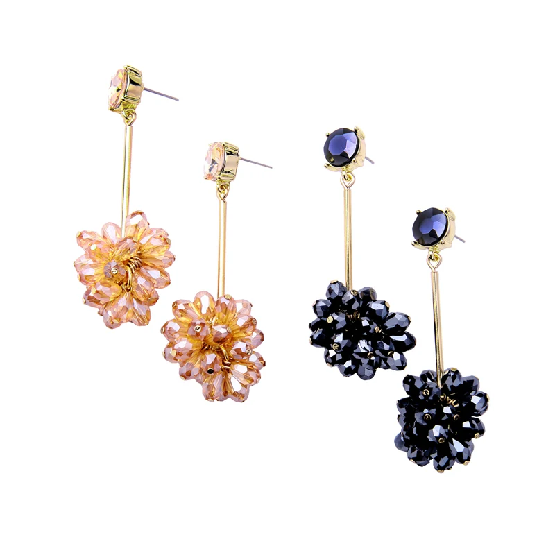 Glass Beads Fringe Classic Queens Cat Walk Show Mysterious Black For Women Fashion Jewelry Drop Shipping Accessories |