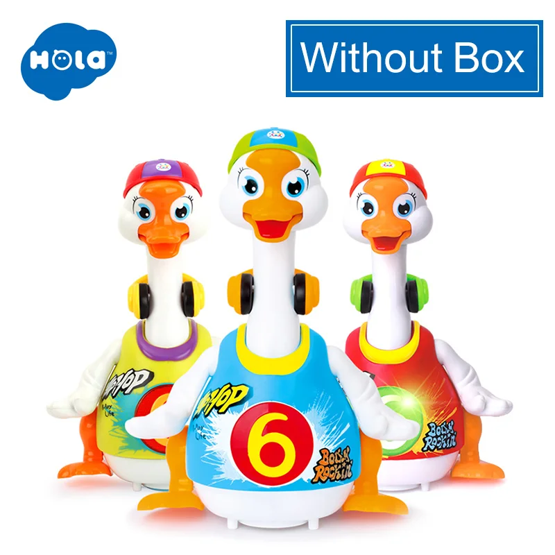 WITHOUT BOX Умные танцевальные электронные игрушки гусь с музыкой и светильник Обучающие Развивающие игрушки для детей 18 месяцев - Цвет: WITHOUT BOX