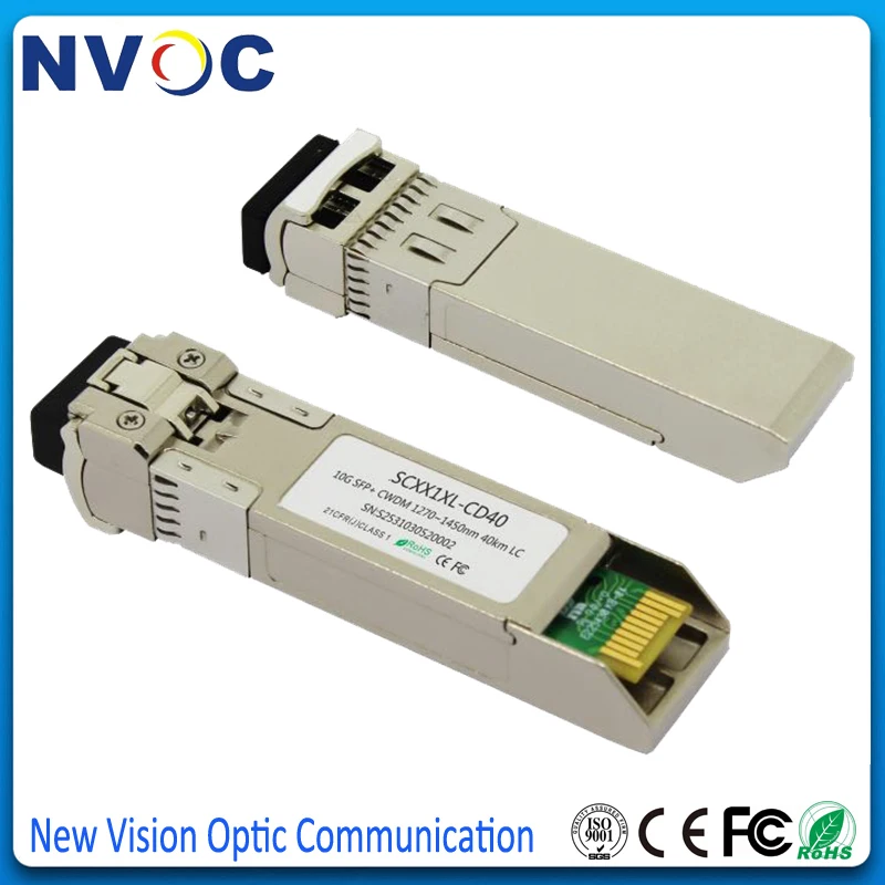 CWDM-SFP +-ER 10G CWDM 40KM SFP волоконно-оптический приемопередатчик Dual Fiber LC 1470 нм ~ 1610 20нм без