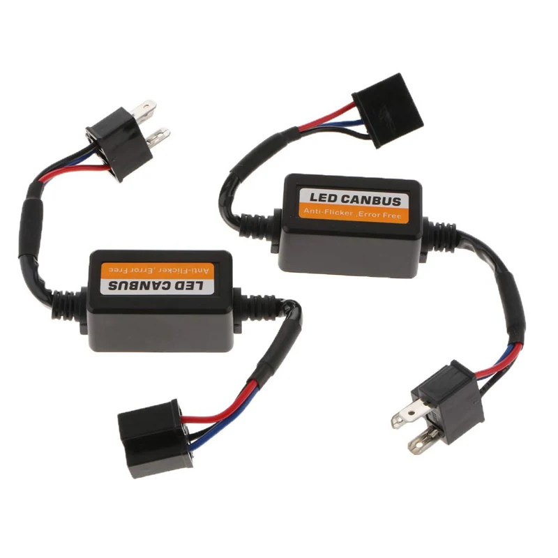 AICARKAS H7 H4 H11 HB3 HB4 9007 H3 H1 Автомобильные светодиодные фары Противотуманные лампы без ошибок нагрузки резистор Canbus декодеры провода Жгут адаптер