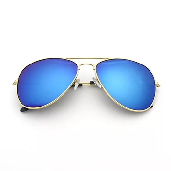 gold iceblue Linther классический бренд дизайн поляризационные солнцезащитные очки для женщин Пилот Стиль роскошные солнцезащитные очки высокого качества для мужчин женщи - Цвет линз: gold iceblue