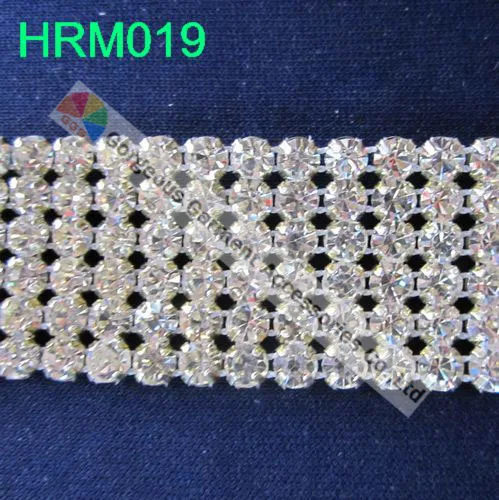10yd 6 рядов прозрачные стразы отделка сеткой лента для торта с кристаллами SS20