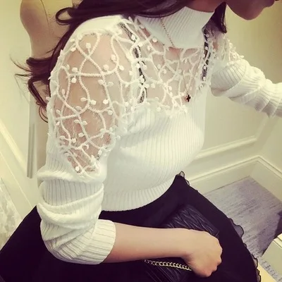 Женский свободный свитер с длинным рукавом однотонные свитера и пуловеры