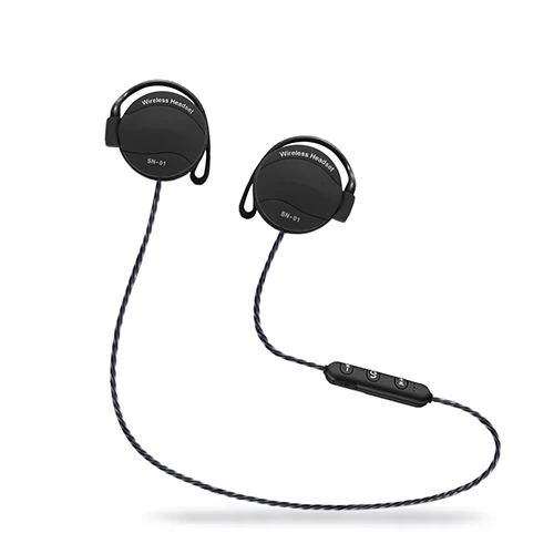 Черный Bluetooth наушники, беспроводные наушники, Бас-гарнитура, Fone De Ouvido, для телефона, с шейным ремешком, Ecouteur, Bluetooth V4.1 - Цвет: Черный