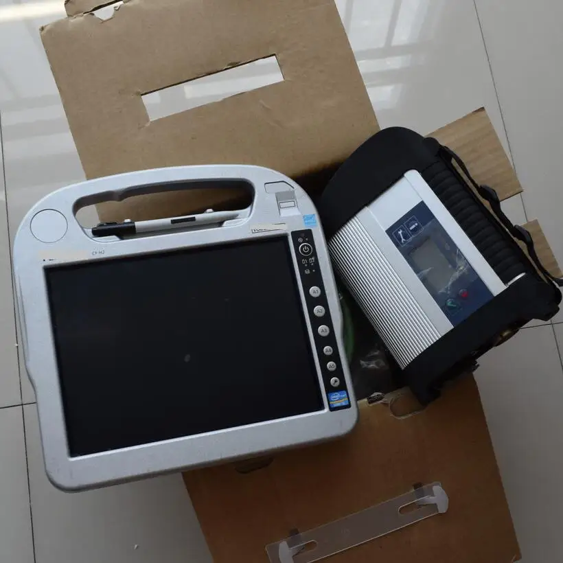 Бесплатная доставка DHL MB Star C4 Звездная Диагностика с ноутбуком Toughbook CF h2 WIFI SD connect