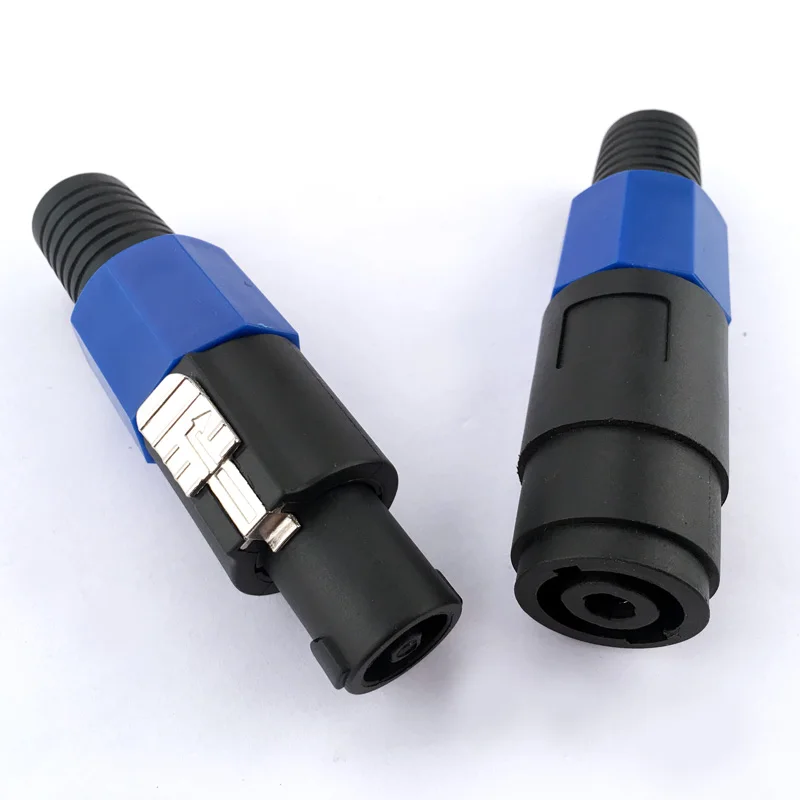 

Speaker Connector Locking Plug and Socket 4 Pin Male Docking connector Compatible Audio Adapter blue