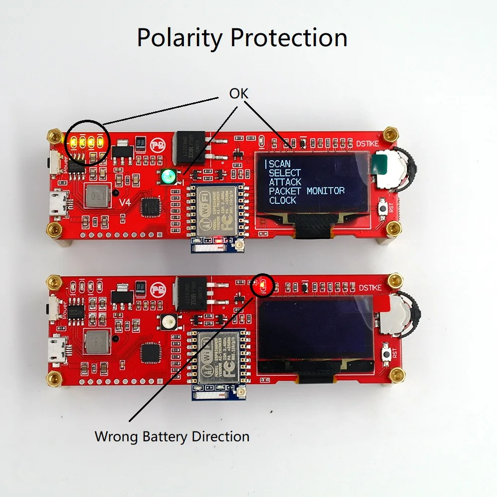 DSTIKE Wi Fi Deauther OLED V4 атаки/управление/тесты инструмент NodeMCU ESP8266 Arduino