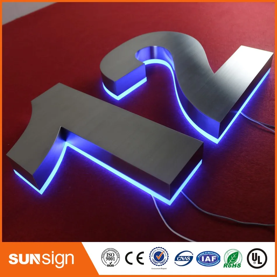 H 30 см Индивидуальный Светодиодный Знак оптовая продажа светодиодные знаки для
