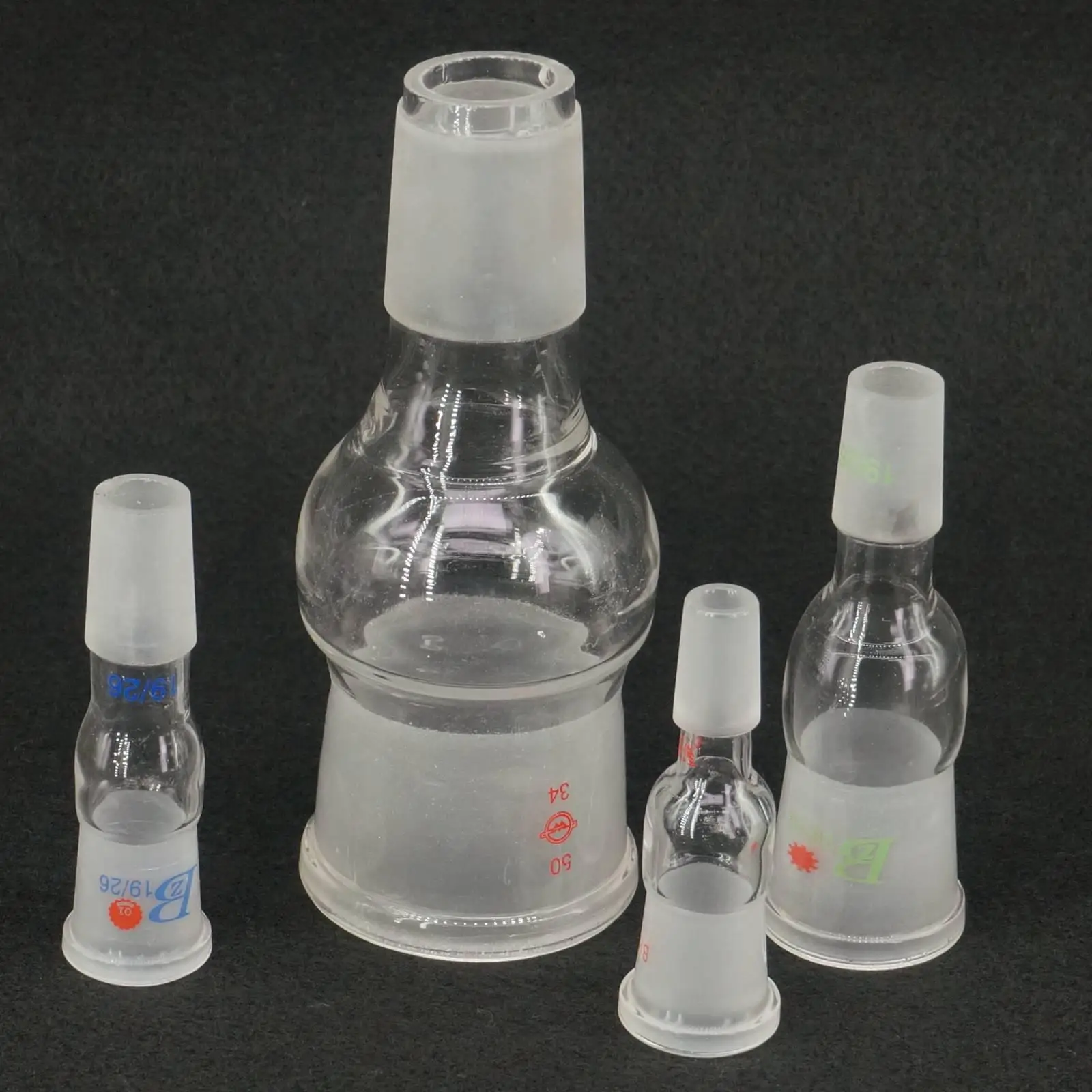 19/26 24/29 29/32 переходник с внутренней резьбой на 14/23 29/32|glass joint adapter|glass jointglass adapter |