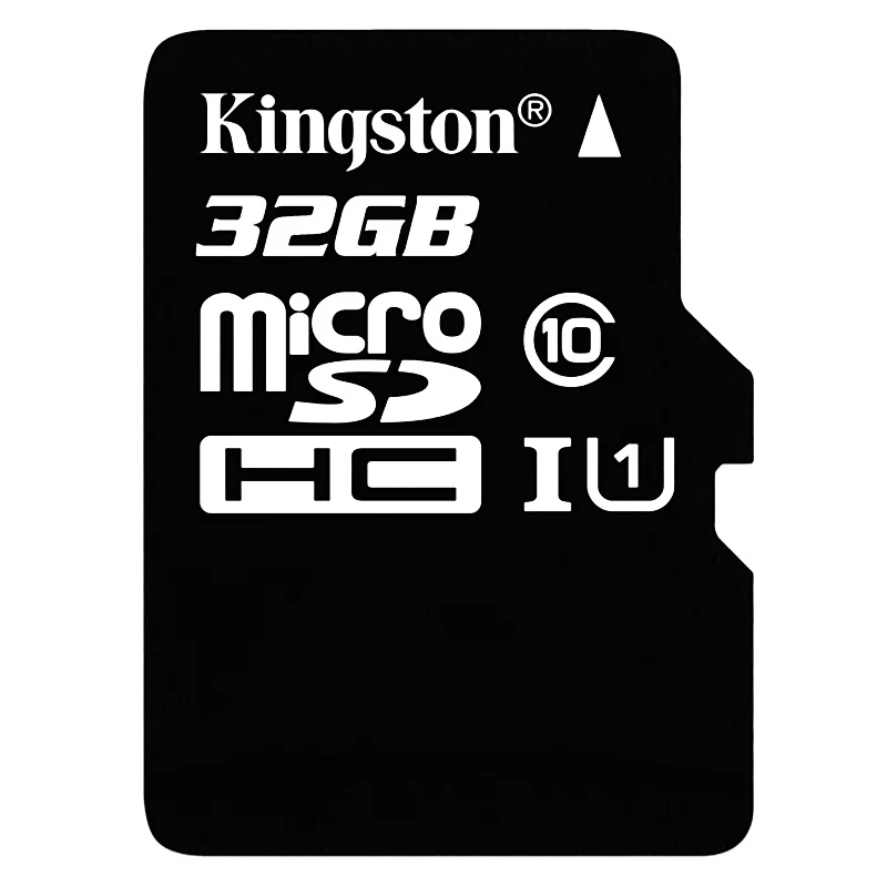 Kingston микро Флэшка C10 карта памяти 128 Гб 64 ГБ 32 ГБ 16 ГБ 256 U1 до 80 МБ/с./с карта класса 10 SDHC SDXC мини SD карта UHI-S флэш-карта - Емкость: Class10 32GB