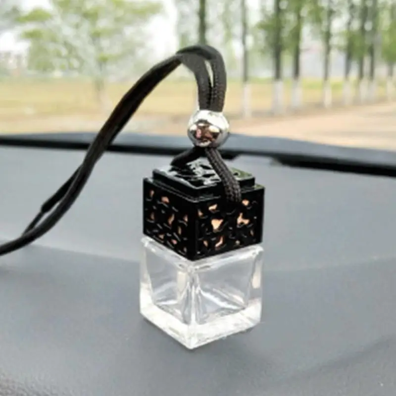 Новая модель стеклянная бутылка подвеска флакон духов Автомобильное зеркало заднего вида орнамент пустая бутылка для парфюма автомобильный Стайлинг