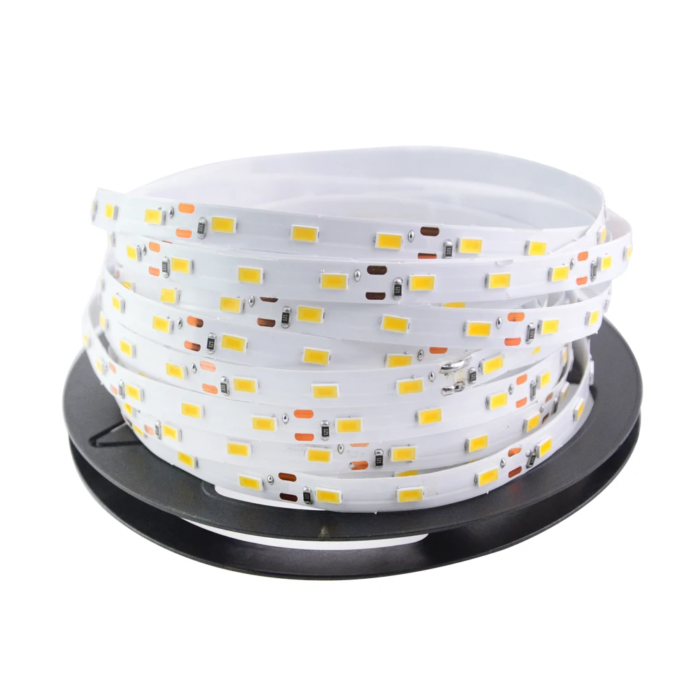 5630 5050 SMD Светодиодная лента теплый белый/белый 12В неводонепроницаемый 5 м 60Led/м Fita