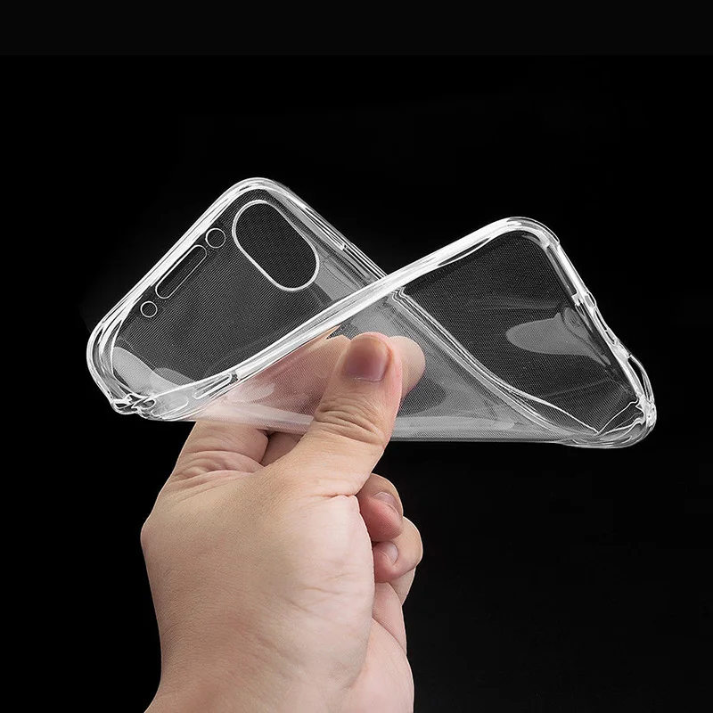Полностью закрытый Мягкий силиконовый прозрачный чехол из ТПУ для iPhone X XS