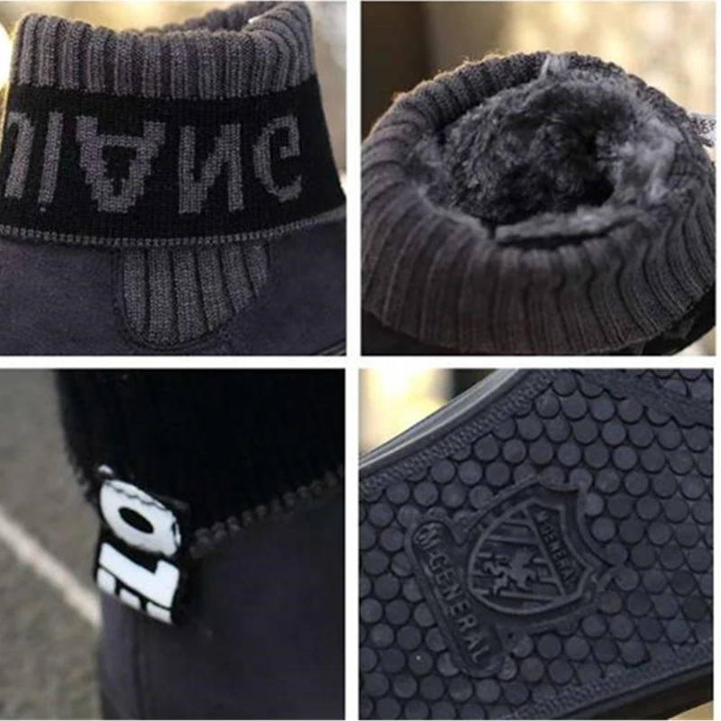 Новое поступление без застежки модные зимние ботинки женская повседневная обувь