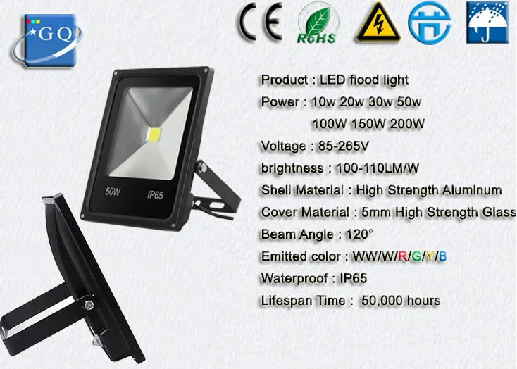 10W 20W 30W 50W 100w 150w 200w COB светодиодный садовый светильник поисковый фонарь светодиодный прожектор светильник светодиодный уличный светильник прожектор заливающего света